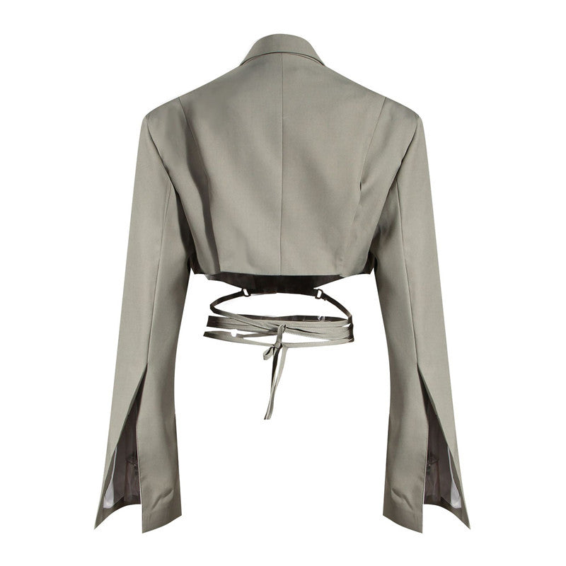 Anna Asymmetrical Skirt Blazer Set