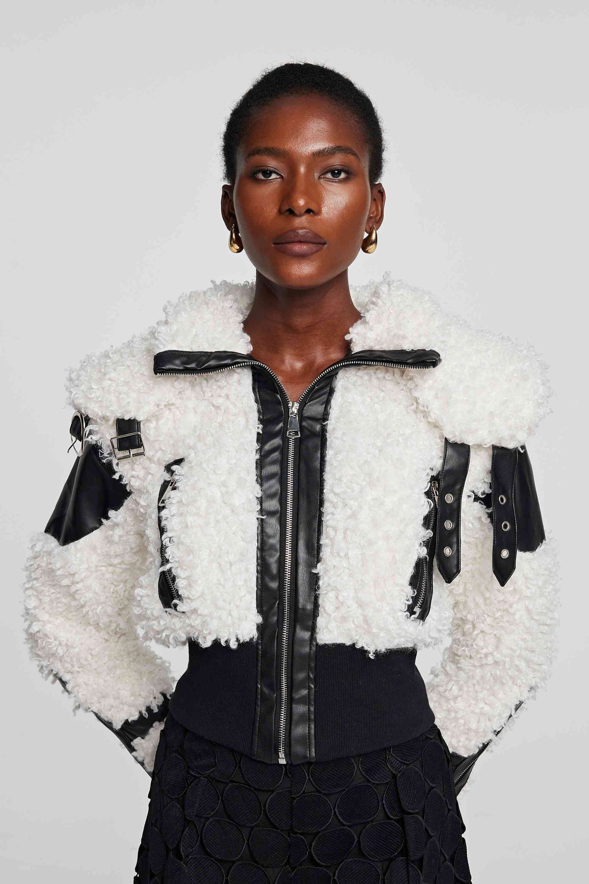 Faux Fur Bomber Jacket THAT S CALM