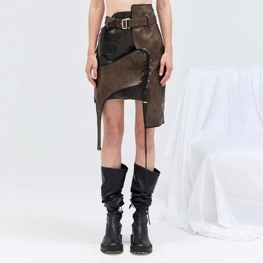 Paria Post-Apocalypse Leather Skirt