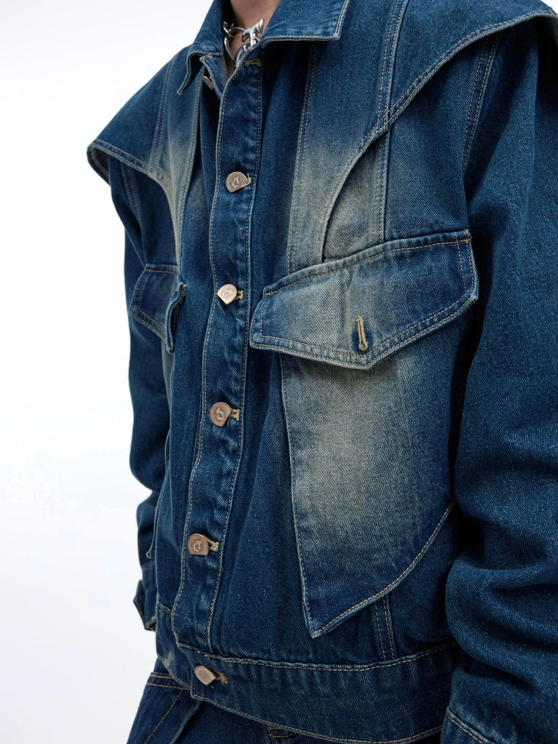 Double-Layer Jeans And Jacket