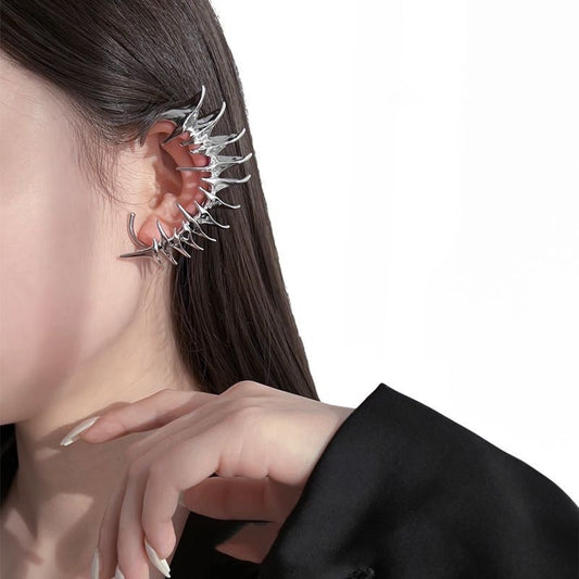 Futuristic Metal Earring Clips