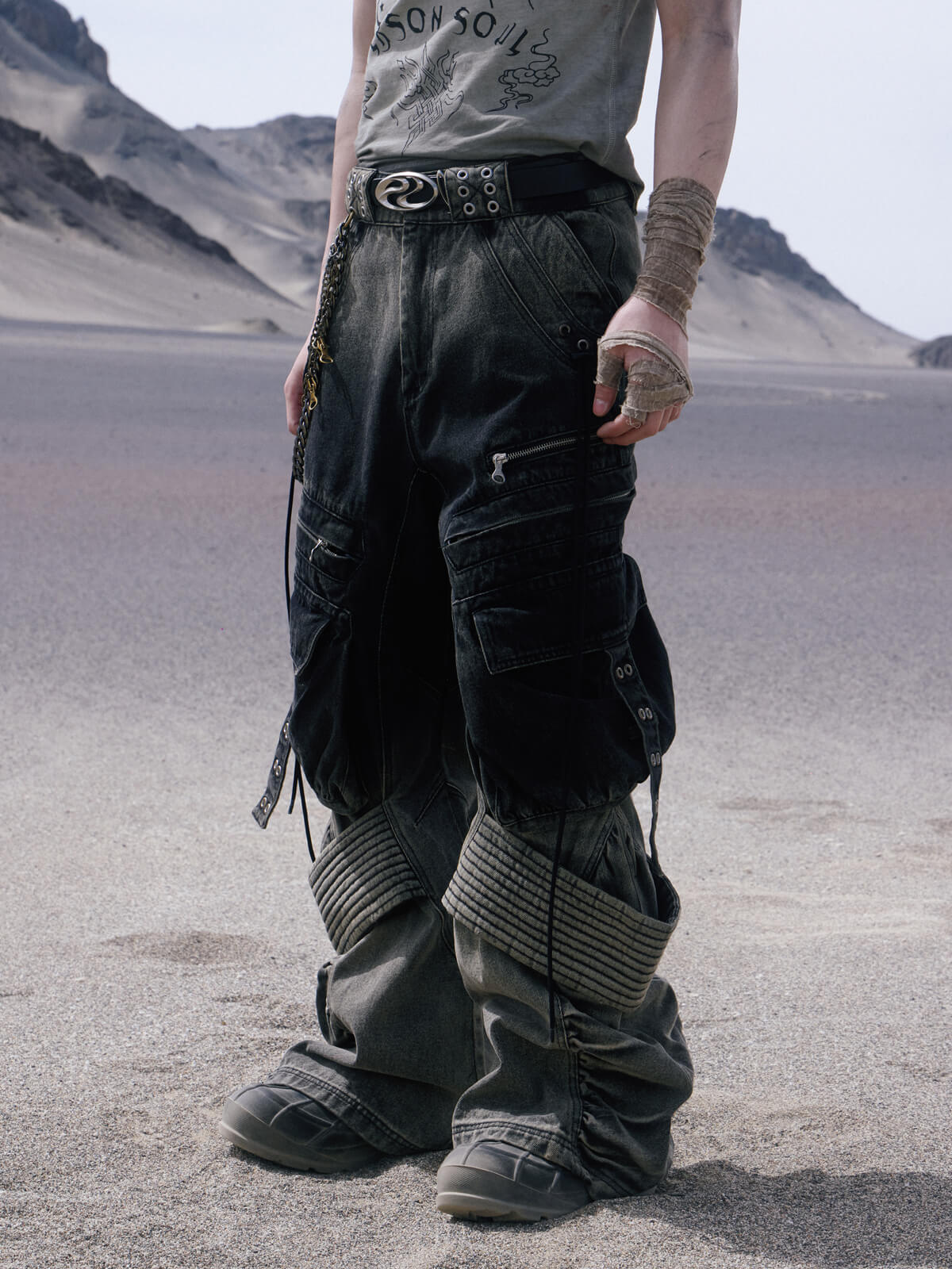 Dunes Gradient Post-Apocalyptic Cargo Denim