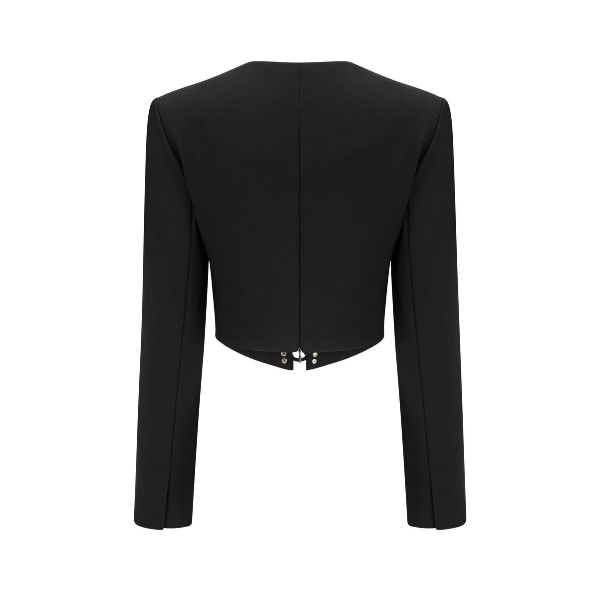 Wool Hollow Crop Blazer