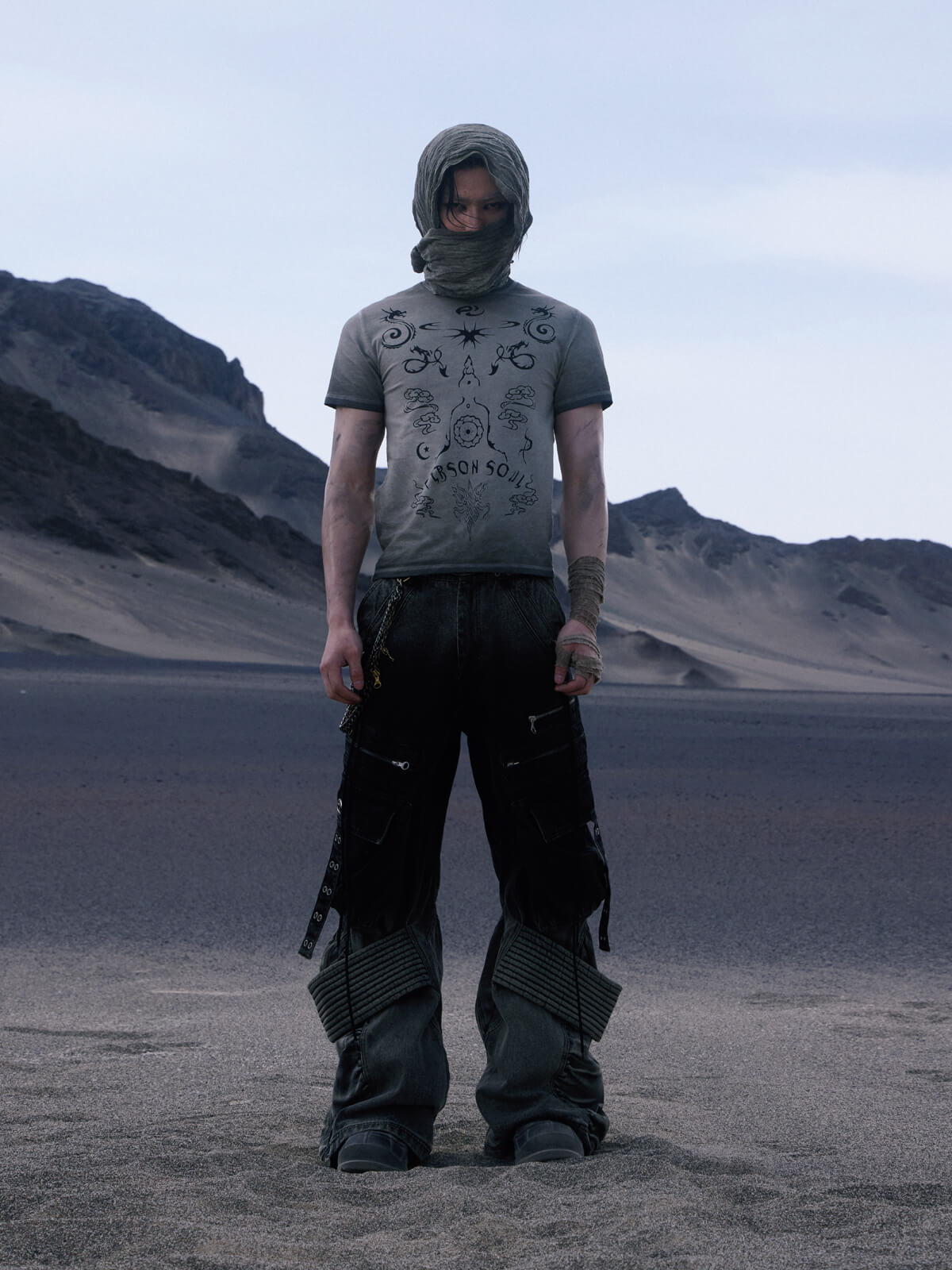 Dunes Gradient Post-Apocalyptic Cargo Denim