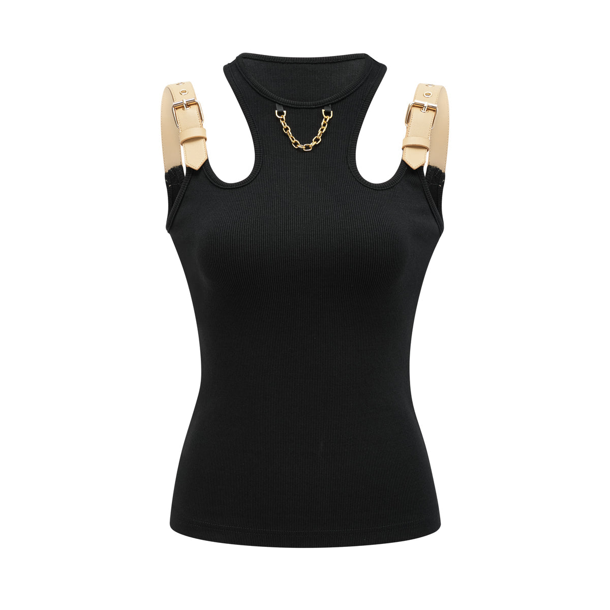 Belted Chain Tank Top