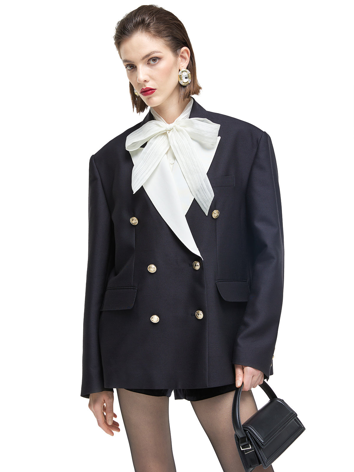 Luxury Two Piece Wool Blazer Jacket