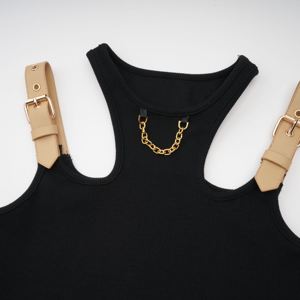 Belted Chain Tank Top