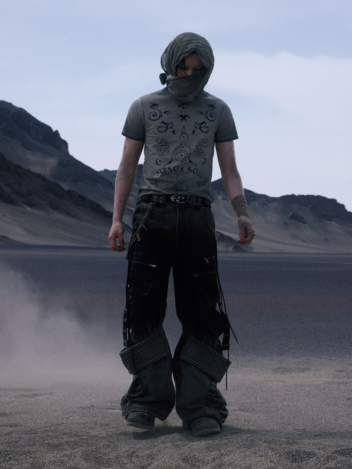 Dunes Gradient Post-Apocalyptic Cargo Denim