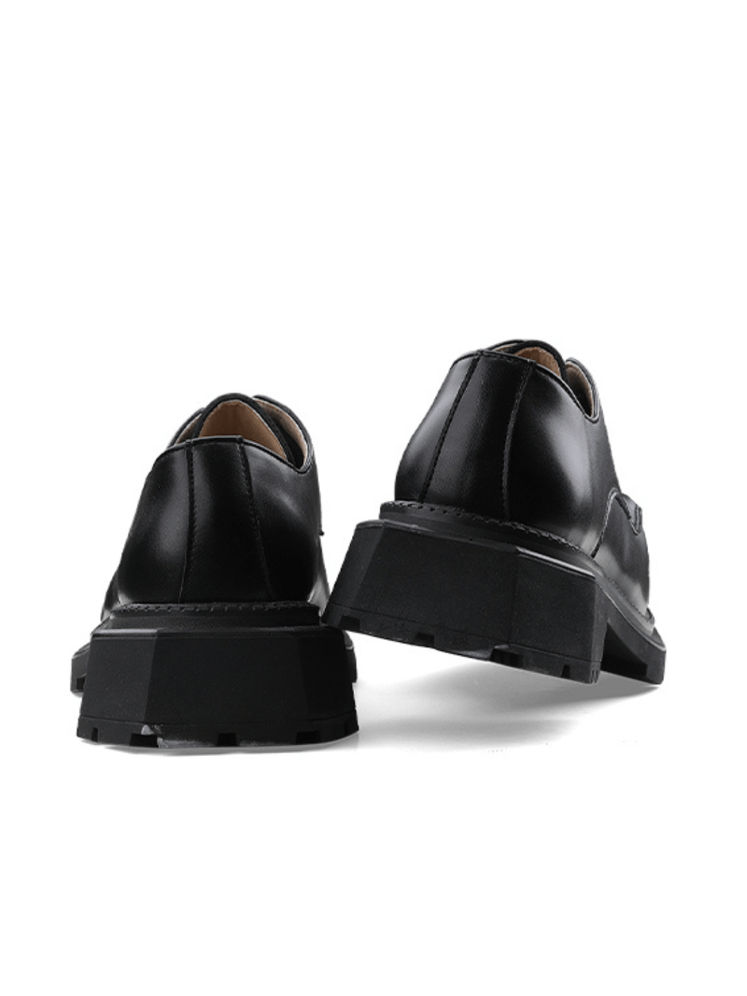 Big Square Head Leather Shoes