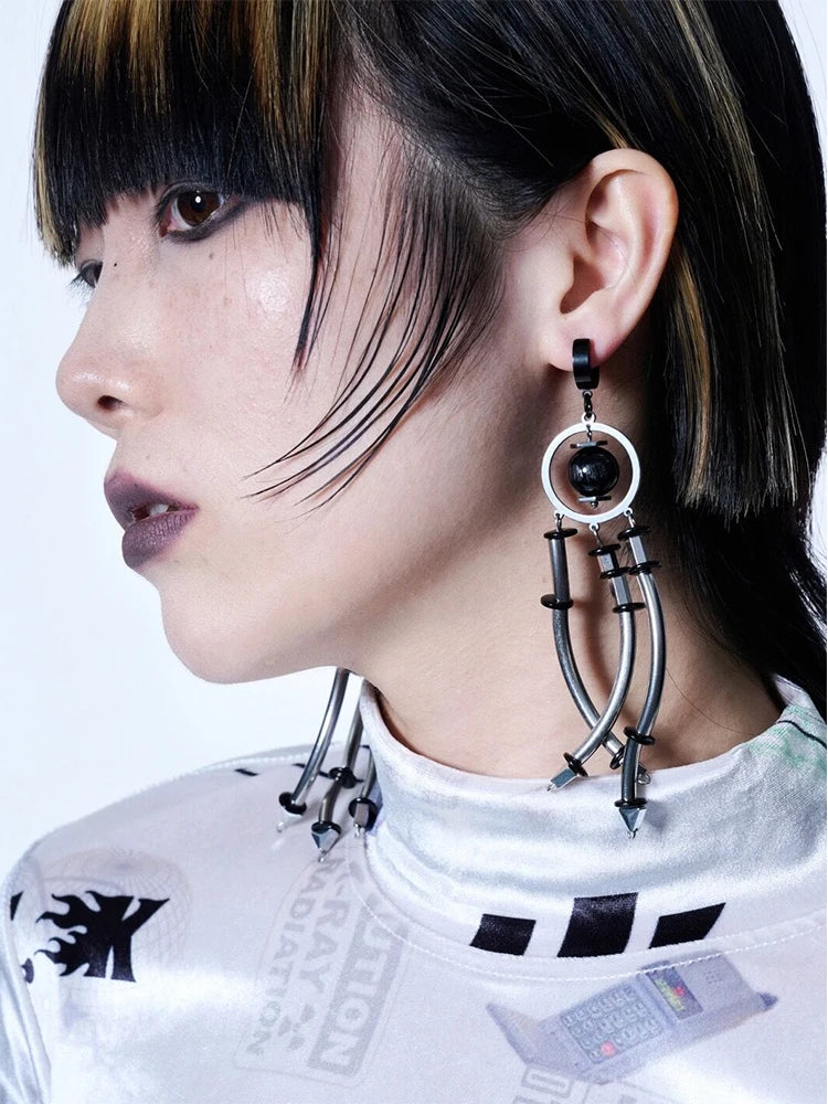 Mechanical Drop Earrings